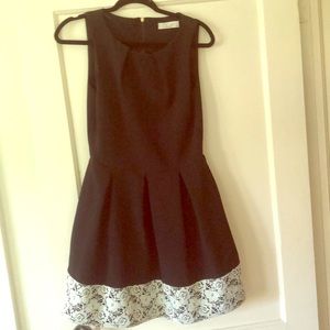 ModCloth black dress with lace trim bottom